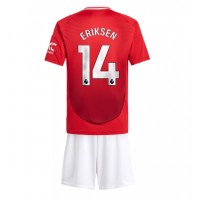 Maglia Calcio Manchester United Christian Eriksen #14 Prima Divisa Bambino 2024-25 Manica Corta (+ pantaloncini)